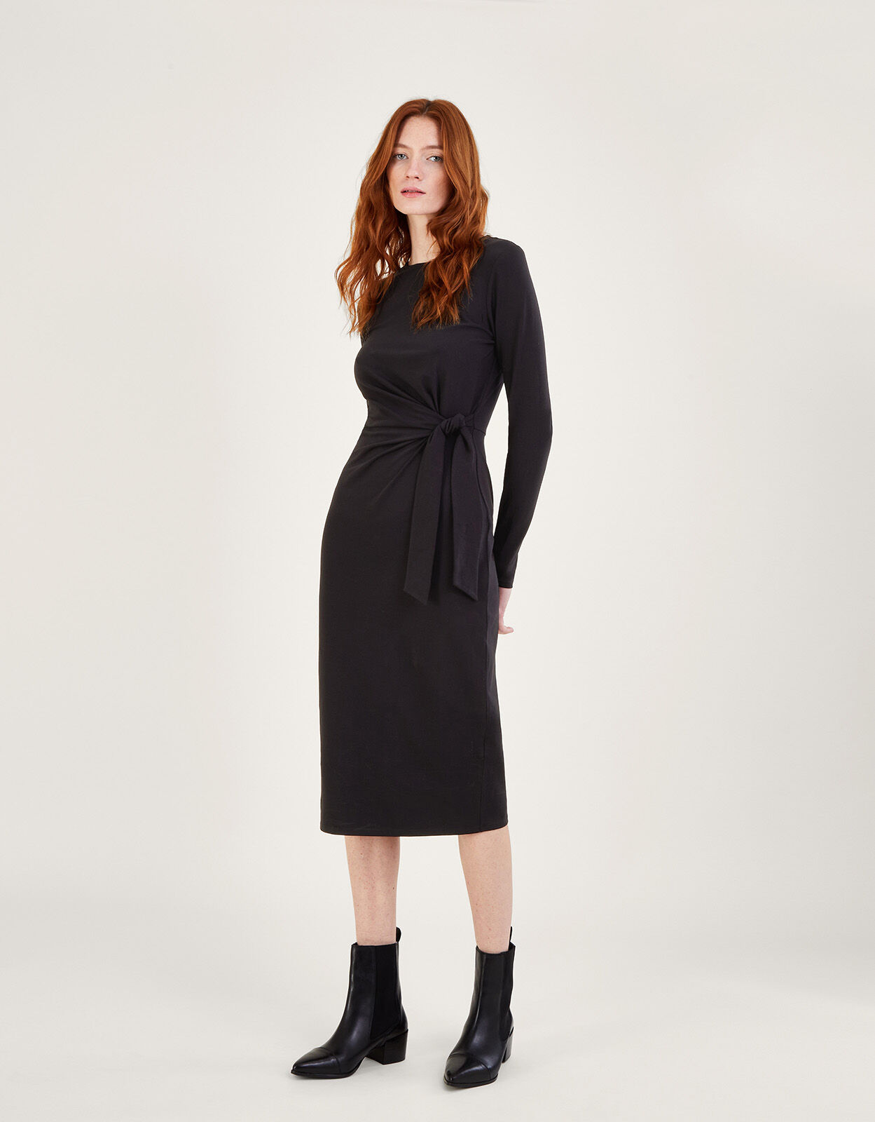 Black jersey work sales dress
