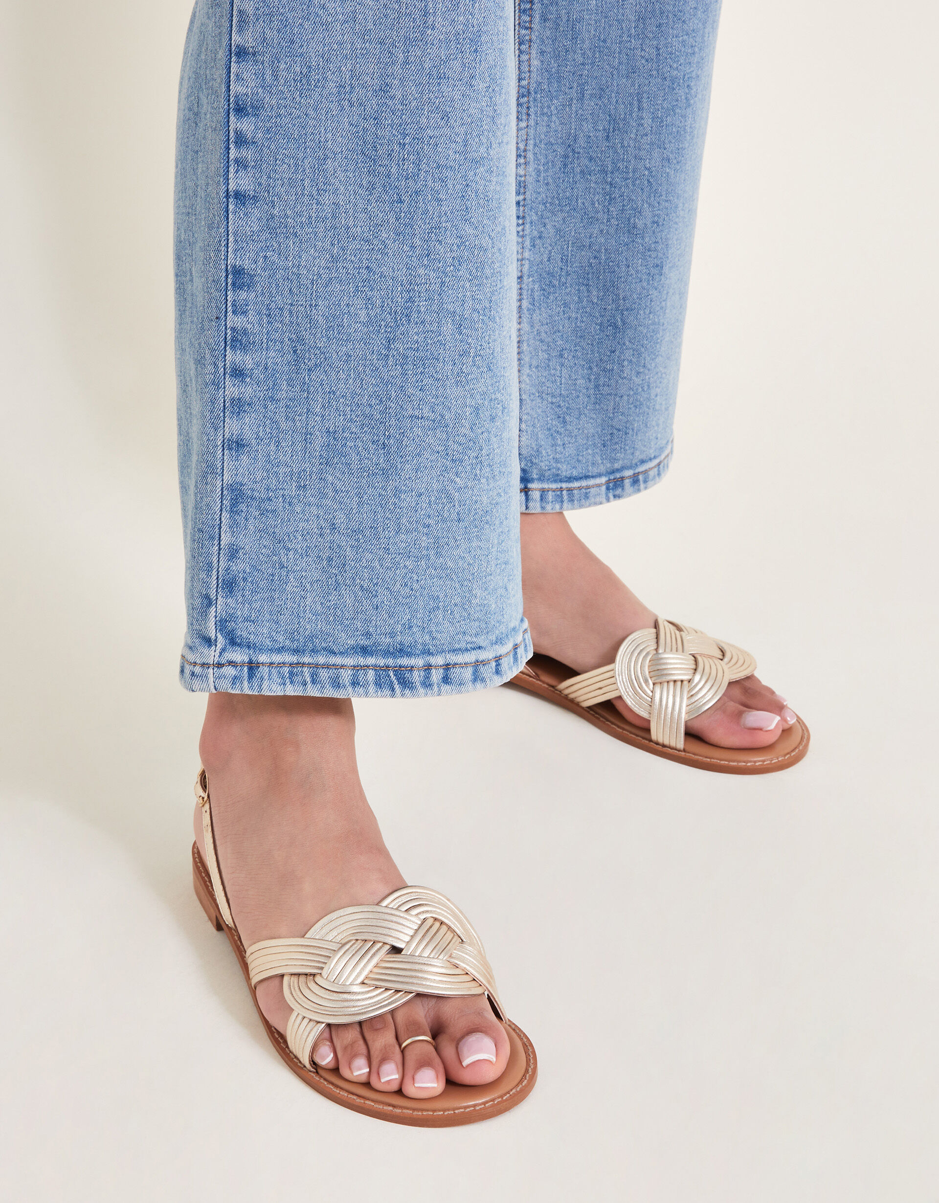 Gold Sandals Gold Heeled Flat Sandals Monsoon
