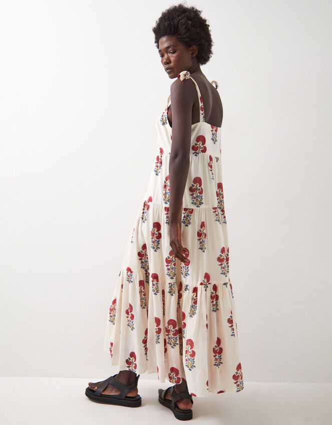 East Lucy Floral Tiered Maxi Dress, Pink (PINK), large