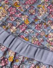 Baby Floral Quilt Collar Sweat Top and Trousers Set, Grey (GREY), large
