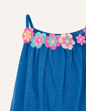 Fiesta Flower Cami , Blue (BLUE), large