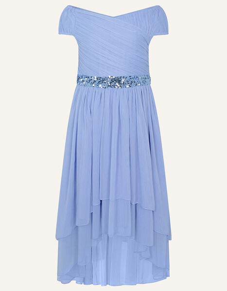 Abigail Bardot Prom Dress Blue, Blue (BLUE), large