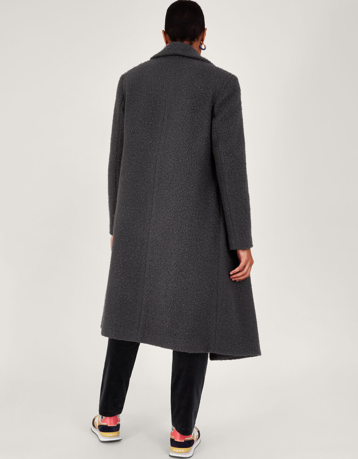 Bobbie Boucle Coat Gray