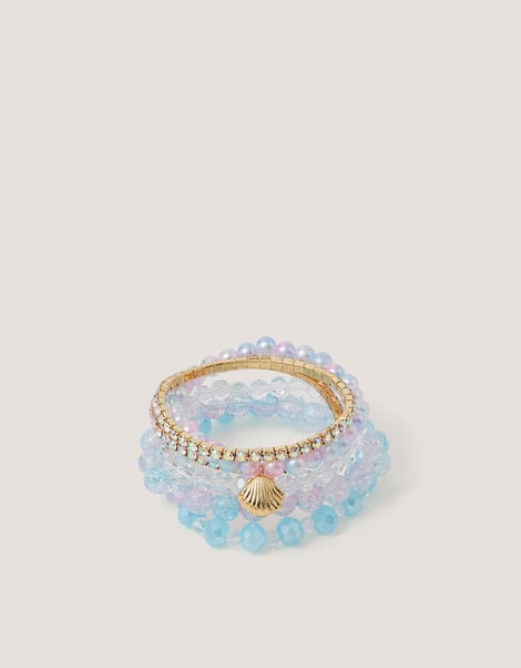 6-Pack Mermaid Bead Bracelets, , large