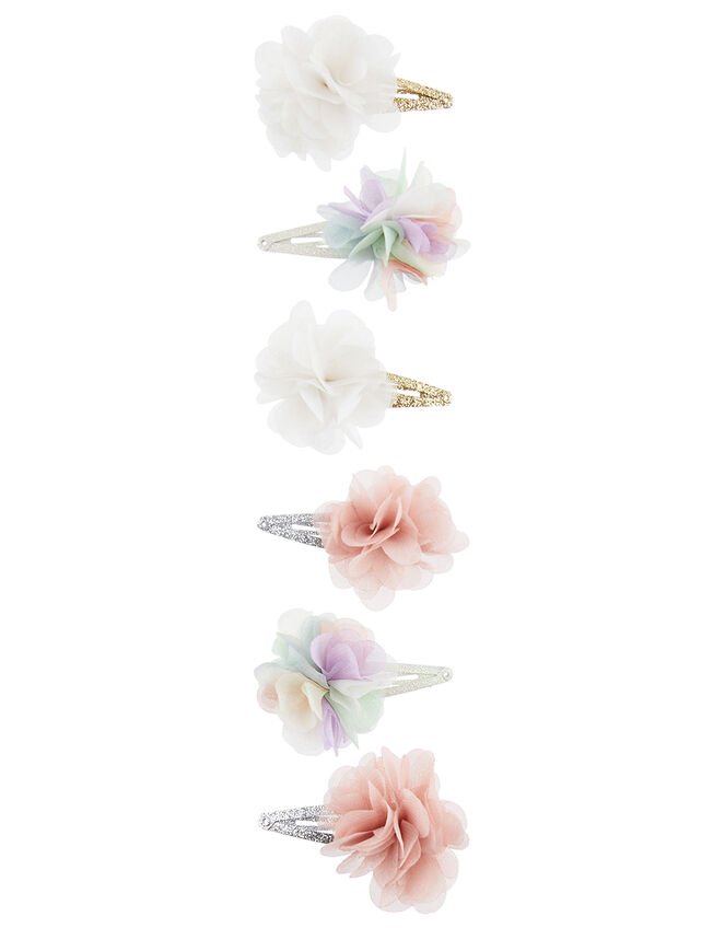 Rainbow Flower Hair Clip Multipack , , large