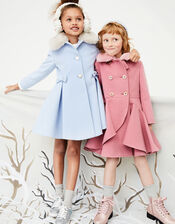 Blue Bow Coat, Blue (BLUE), large