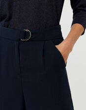 Mindy D-Ring Cropped Trousers, Blue (NAVY), large
