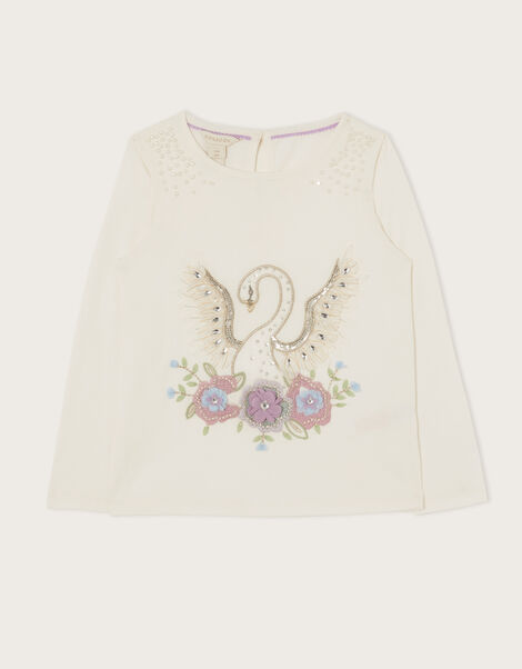 Swan Pearl Top, Ivory (IVORY), large