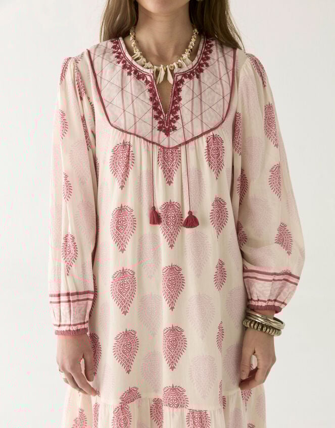 Maison Hotel Layla Print Midi Dress, Pink (PINK), large