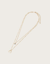 Half Moon Layered Necklace, , large