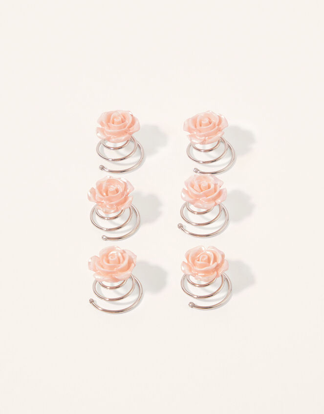 Pearl Flower Hair Jewels, , large