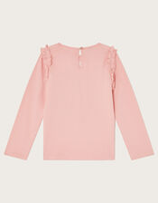 Embellished Unicorn Long Sleeve Top, Pink (PINK), large