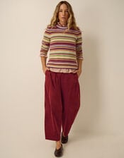Serenity Stripe Jumper, Yellow (BUTTER YELLOW), large