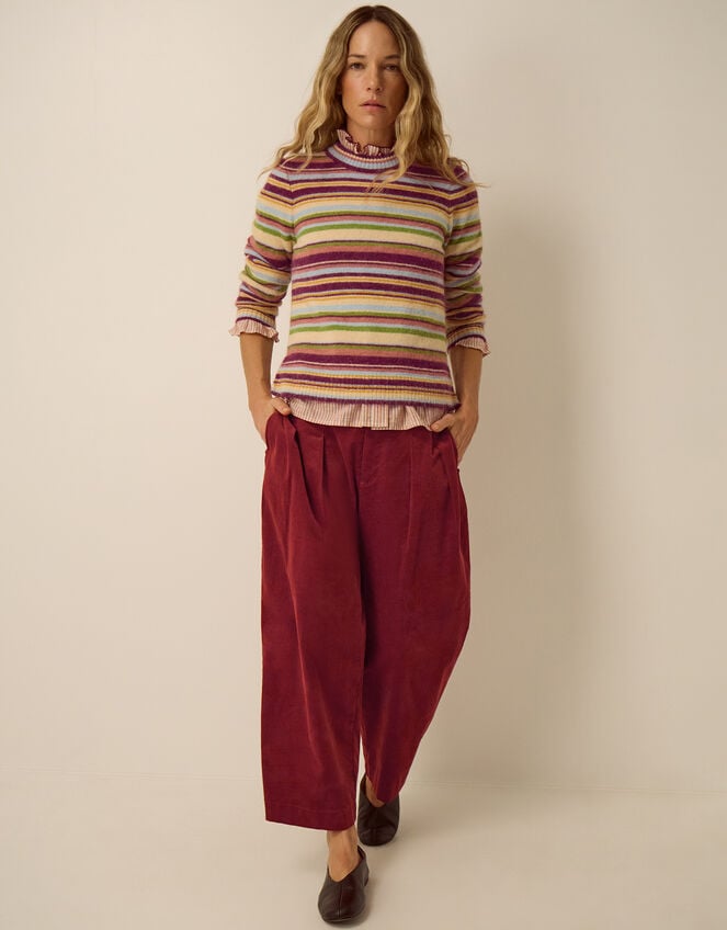 Serenity Stripe Jumper, Yellow (BUTTER YELLOW), large