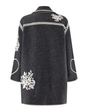 East Longline Wool Jacket, Grey (CHARCOAL), large