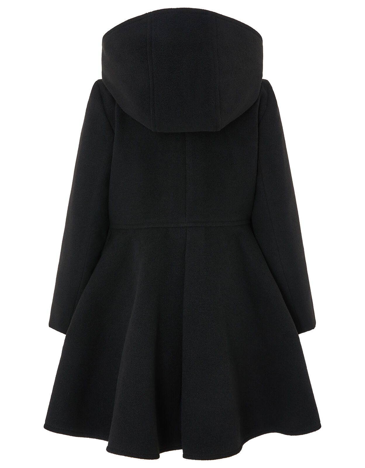 Hooded skirted coat deals