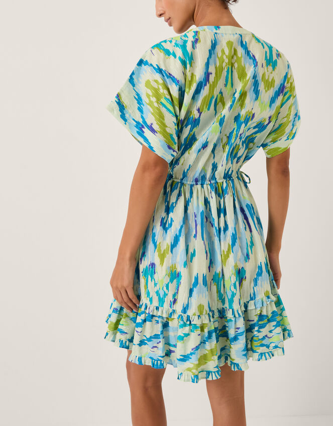 Coralie Print Mini Kaftan, Blue (BLUE), large