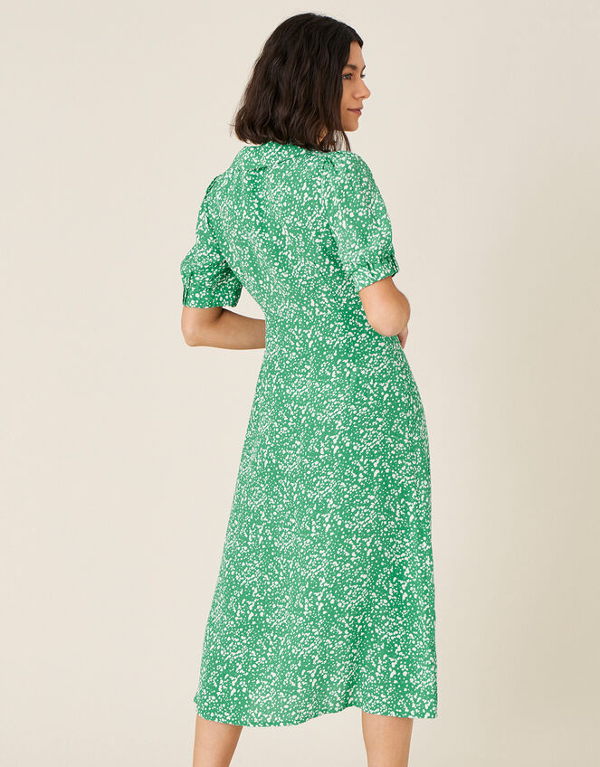 Leila Printed Midi Dress , Green (GREEN), large