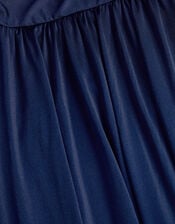 Avery Cowl Neck Prom Dress, Blue (NAVY), large