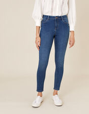 Iris Regular-Length Skinny Jeans, Blue (DENIM BLUE), large
