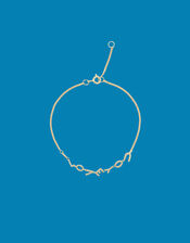 Anna and Nina Gold-Plated "I Love You" Bracelet, , large