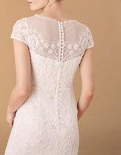 Sophie Beaded Floral Bridal Dress, Ivory (IVORY), large
