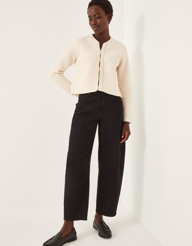 Paula Pearl Embellished Cardigan, Ivory (IVORY), large