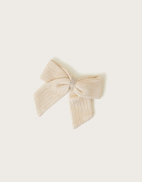 Textured Bow Tie Clip, , large