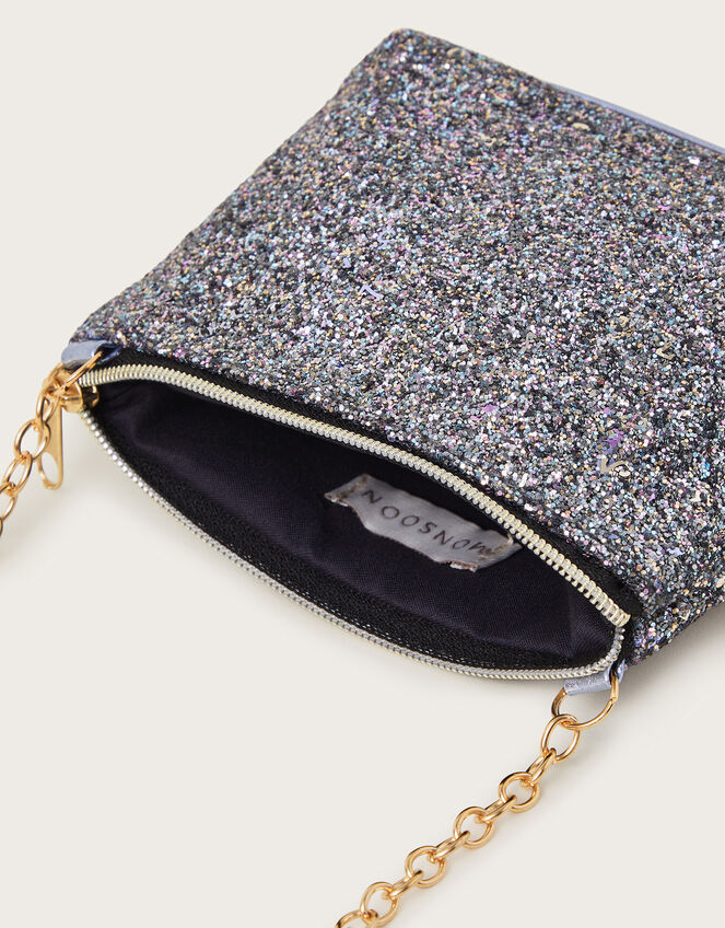 Glitter Chain Strap Bag, , large