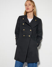 Inez Military Jacket, Black (BLACK), large