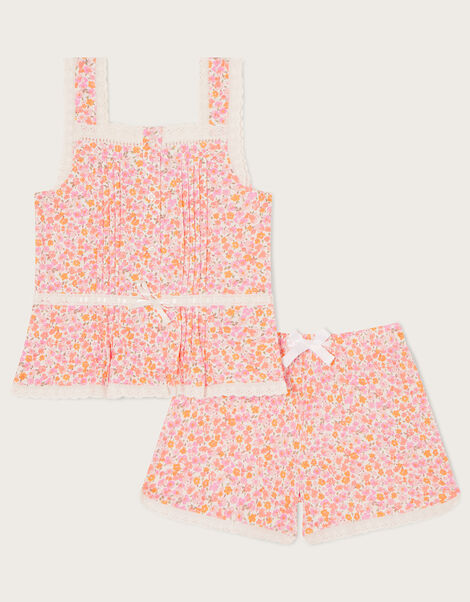 Ditsy Jersey Pyjama Set, Pink (PINK), large