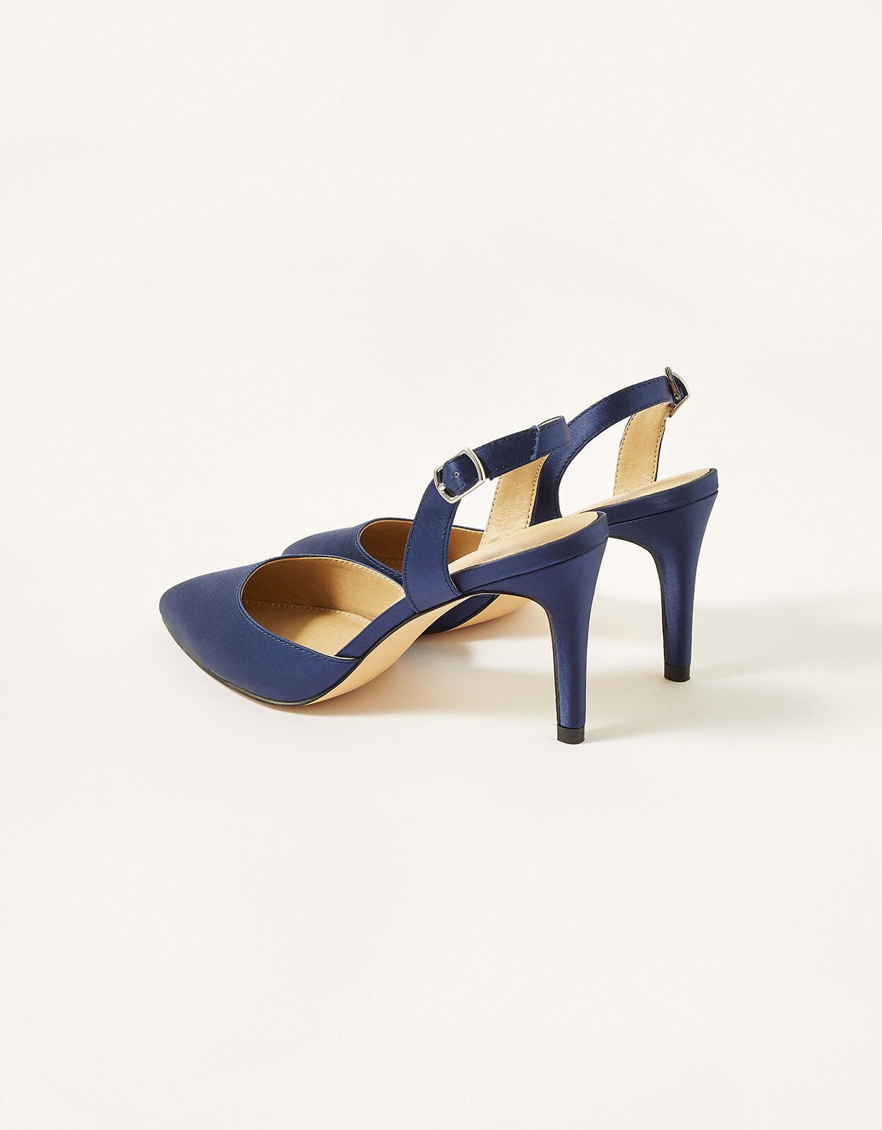 Navy blue slingback shoes clearance