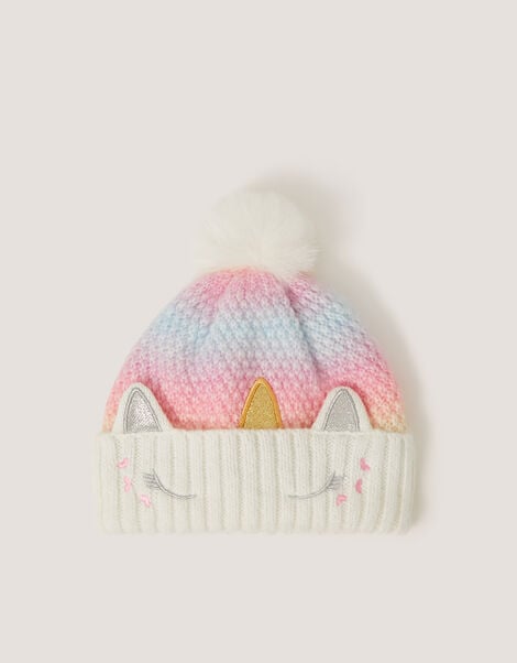 Unicorn Ombr&eacute; Beanie Hat, Multi (MULTI), large