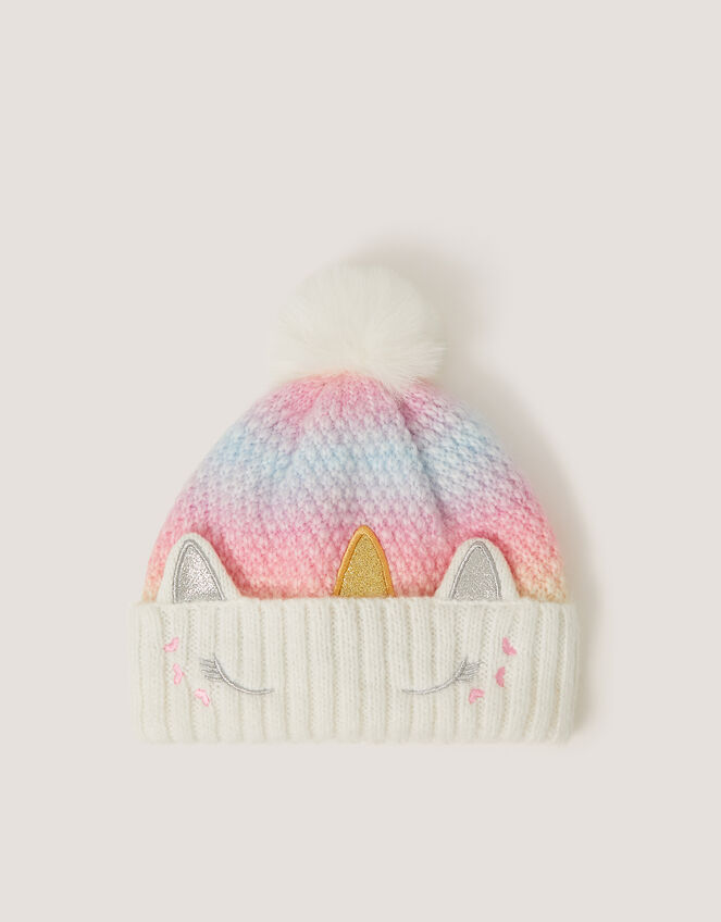 Unicorn Ombr&eacute; Beanie Hat, Multi (MULTI), large