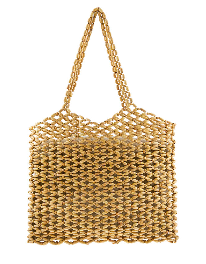 Wren Wooden Bead Tote Bag, , large
