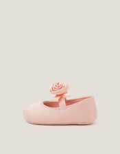 Baby Rosette Booties, Pink (PINK), large
