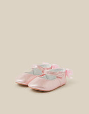 Baby Bow Shimmer Walker Shoes, Pink (PINK), large