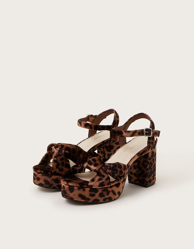 Mara Leopard Print Platform Heels, Multi (MULTI), large