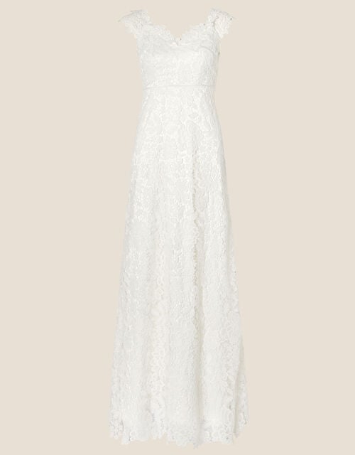 Cassandra Lace Bridal Maxi Dress, Ivory (IVORY), large