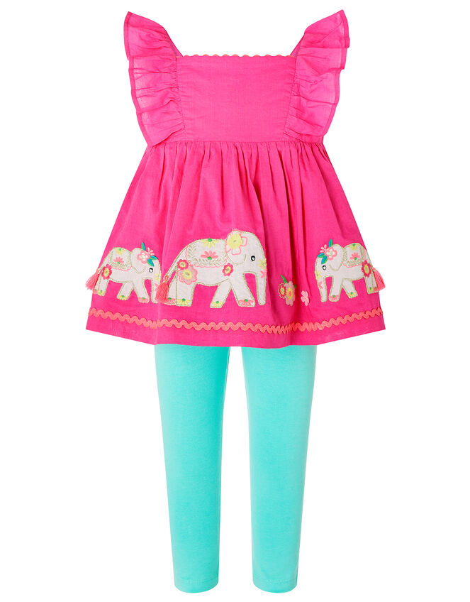 Baby Nelly Elephant Top and Legging Set, Pink (PINK), large