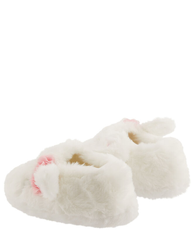 Bunny Fluffy Slippers, Ivory (IVORY), large