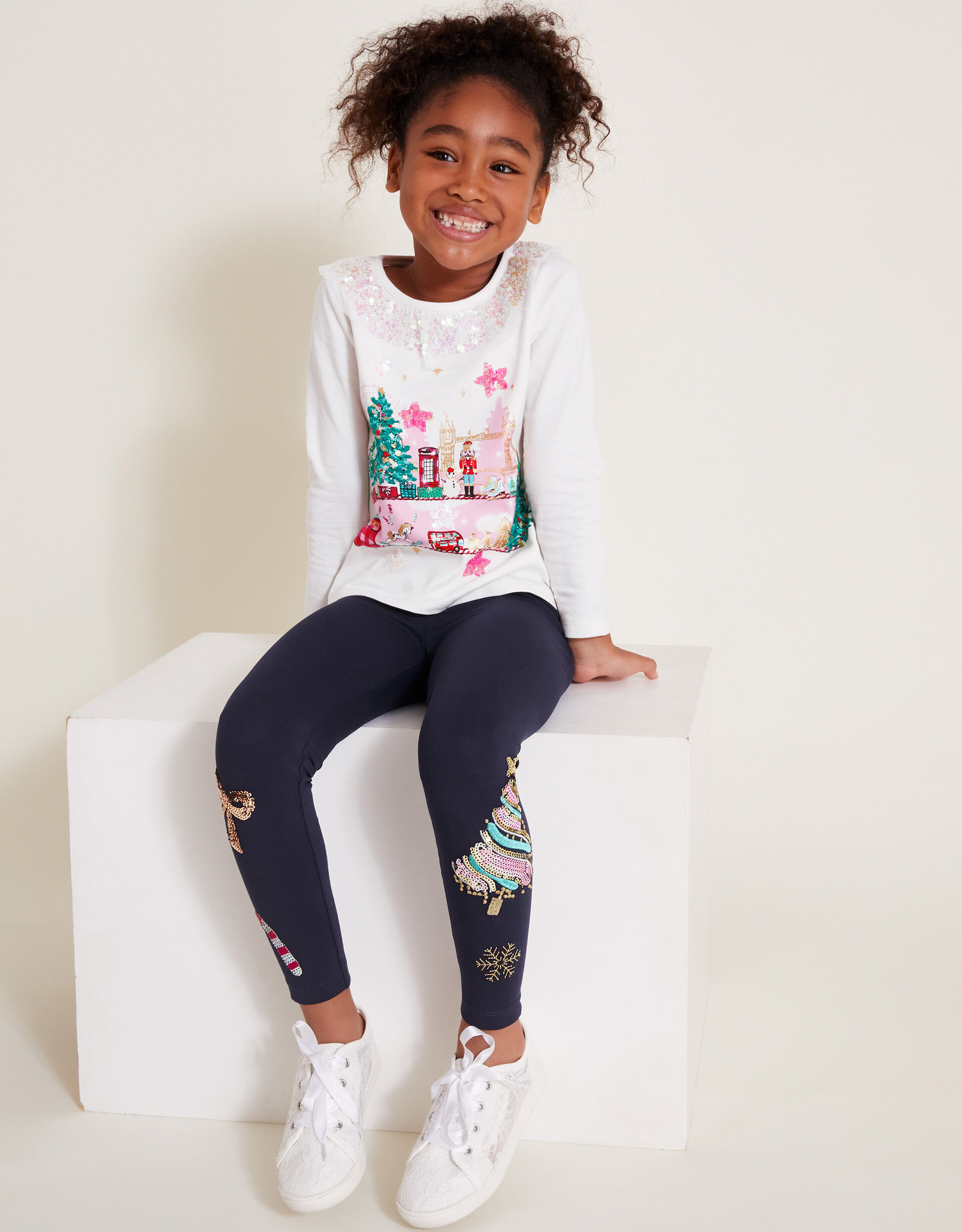 Blue sequin leggings store