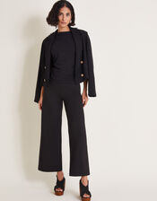 Paula Ponte Bootcut Pants, Black (BLACK), large