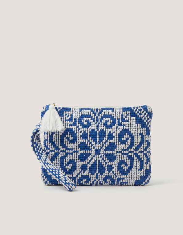 Janine Floral Tapestry Clutch Bag, , large