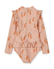 Liewood Sille Print Swim Jumpsuit, Orange (CORAL), large