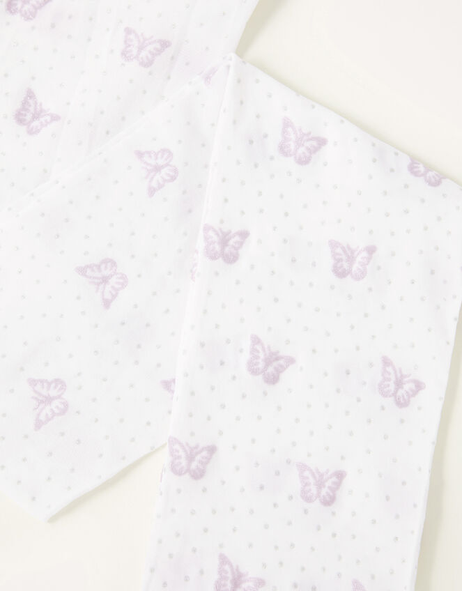 Glitter Butterfly Tights, Pink (PINK), large