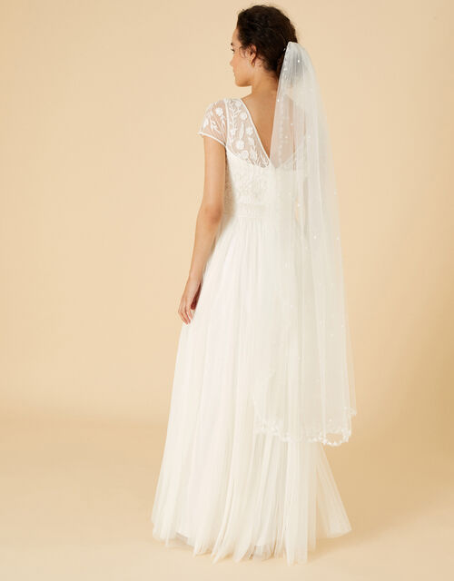 Anne Embellished Bridal Maxi Dress , Ivory (IVORY), large