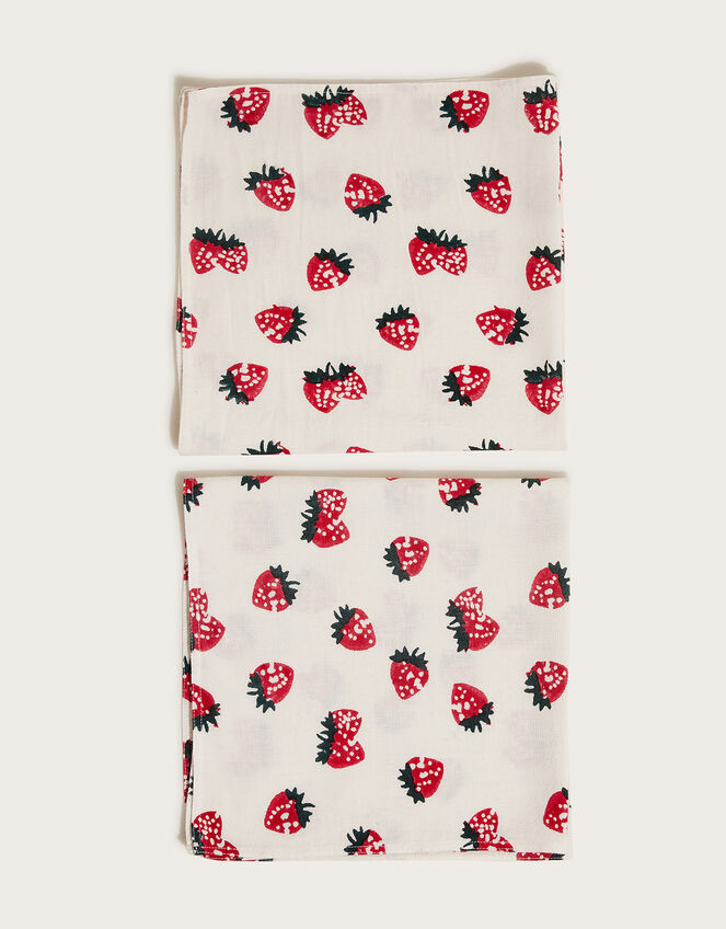 Strawberry Napkins Set of Two, , large