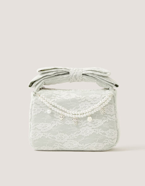 Pearl Charm Lace Bag, , large
