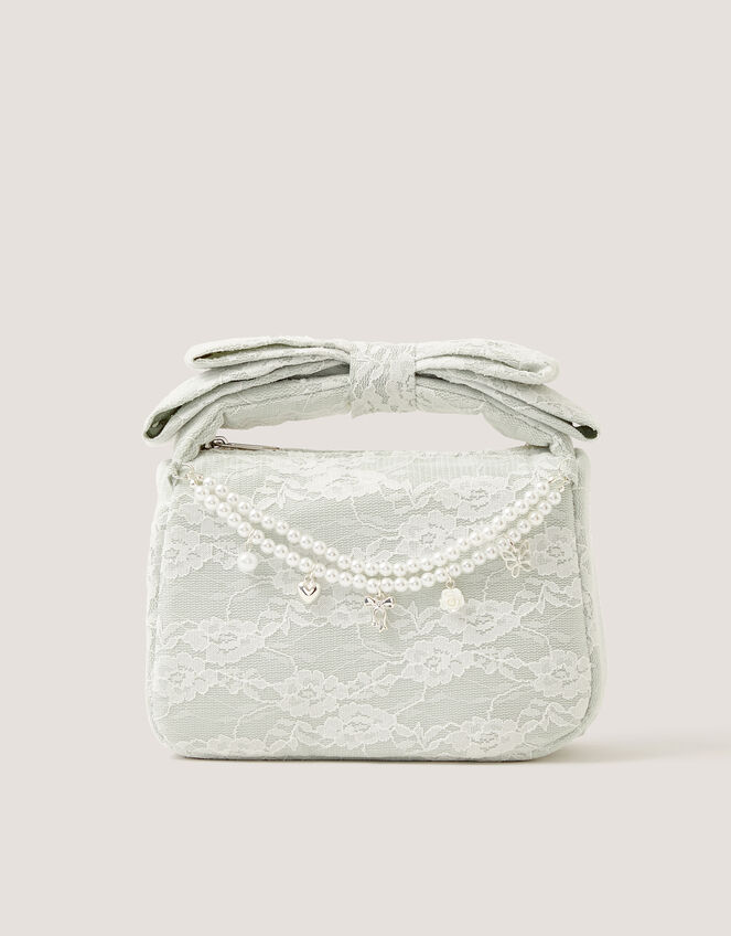 Pearl Charm Lace Bag, , large